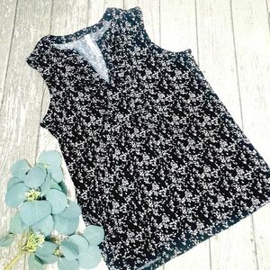 NY Collection Floral Sleeveless Top
